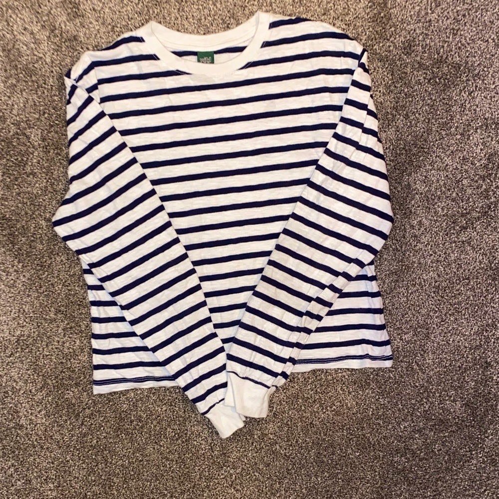 3/10. Striped sweater